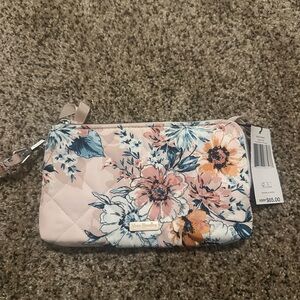 Vera Bradley Floral Wristlet - Pink, Blue, and Orange